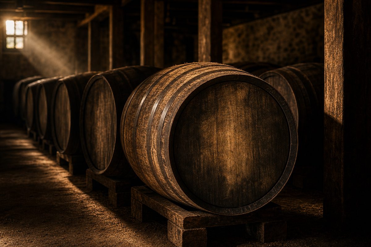 Ex-bourbon American oak casks maturing Midleton Very Rare