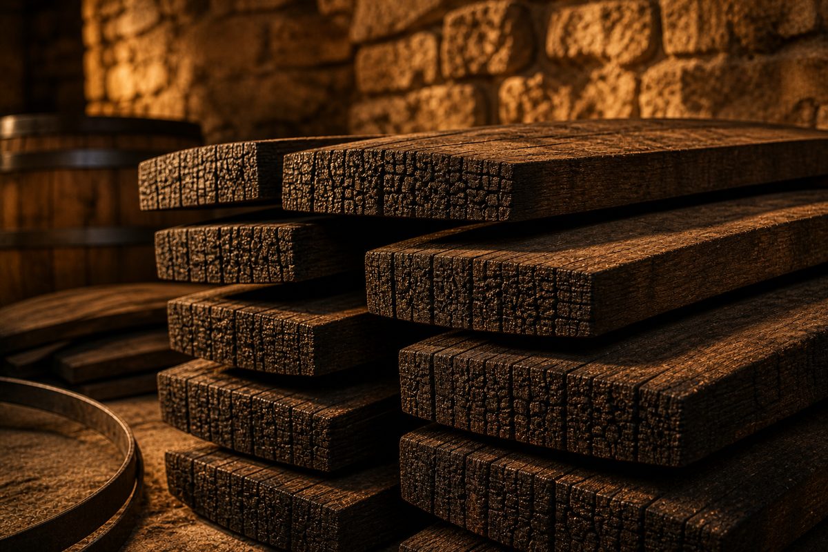 Ex-bourbon casks maturing Powers John's Lane