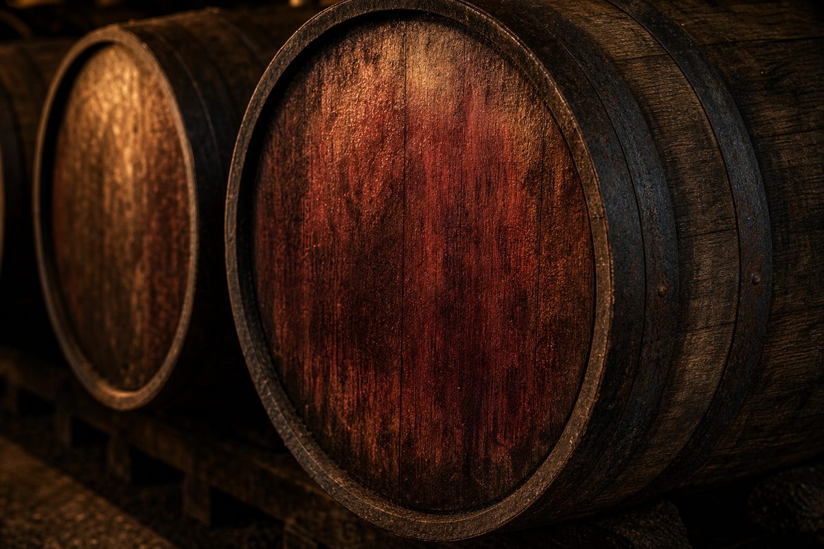 Rare Spanish Málaga wine casks maturing Yellow Spot