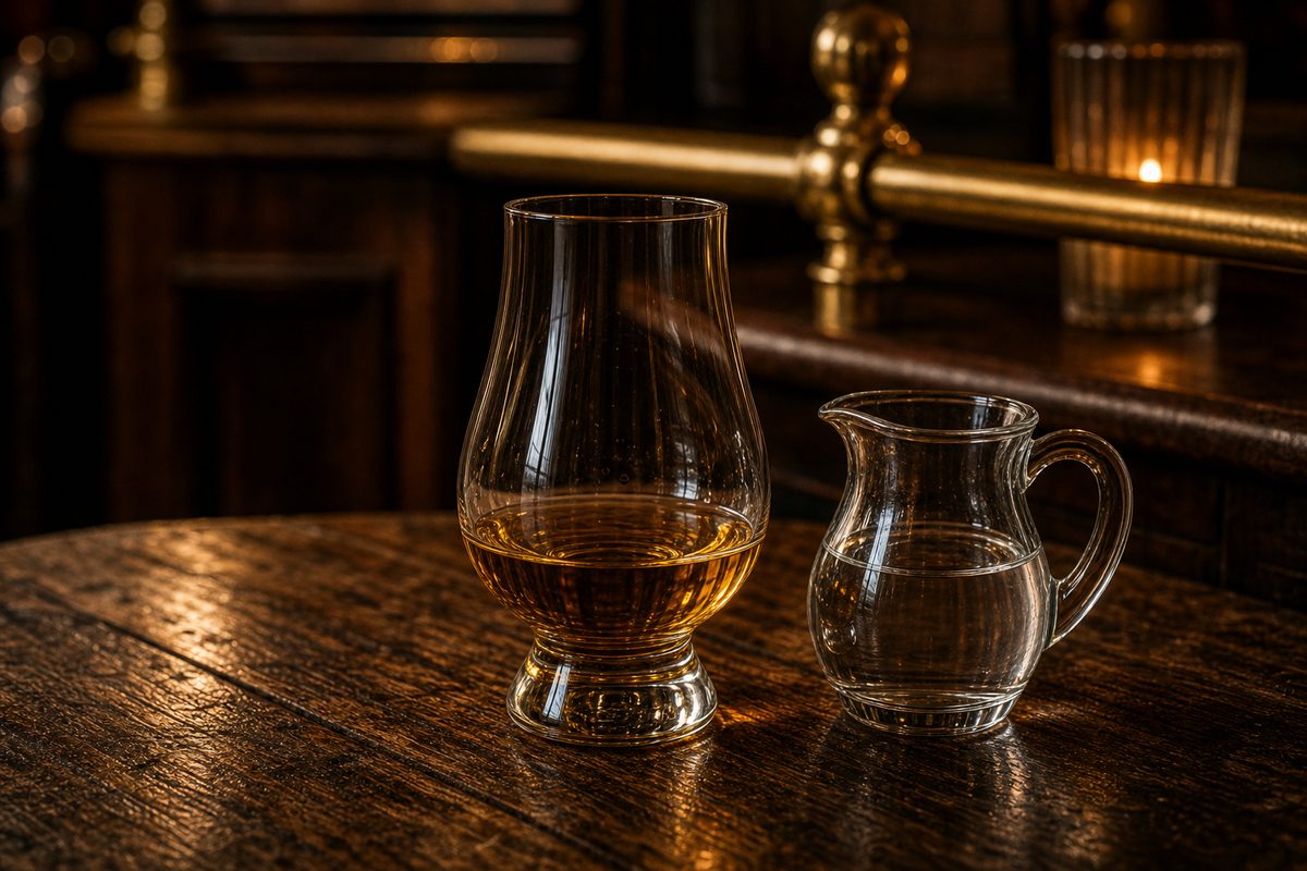 A neat pour of Yellow Spot 12 in a Glencairn glass