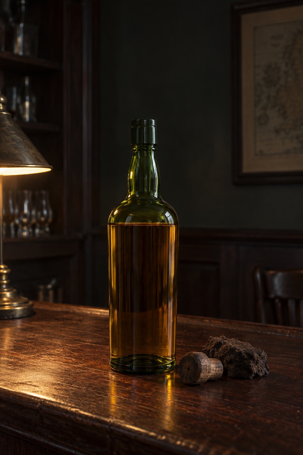 AI illustration: a generic bottle standing in for Ardbeg Uigeadail