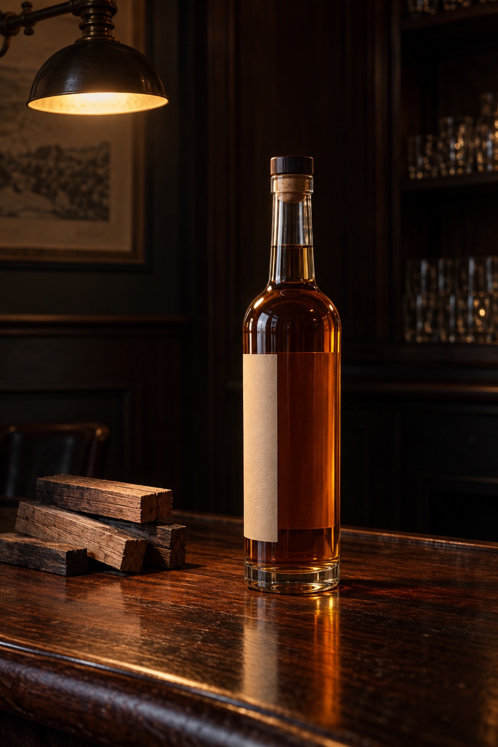 AI illustration: a generic bottle standing in for Bushmills 16