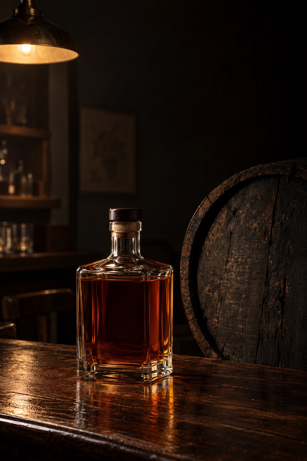 AI illustration: a generic bottle standing in for Knob Creek 18