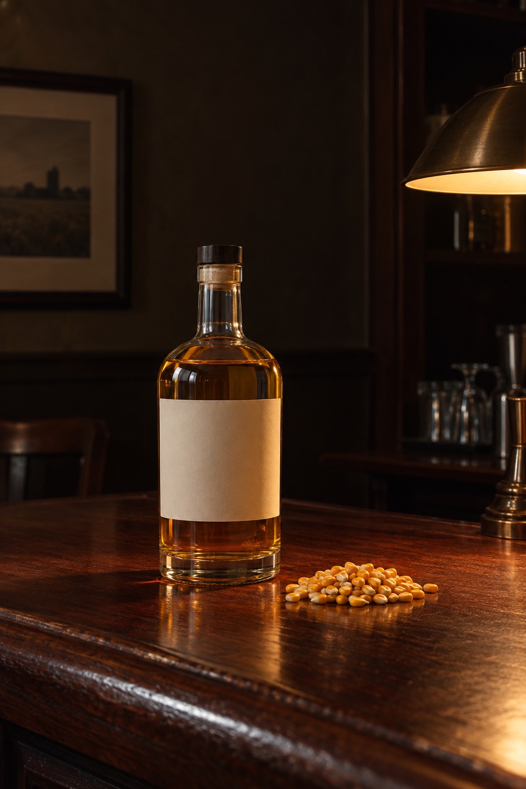 AI illustration: a generic bottle standing in for Nikka Coffey Grain