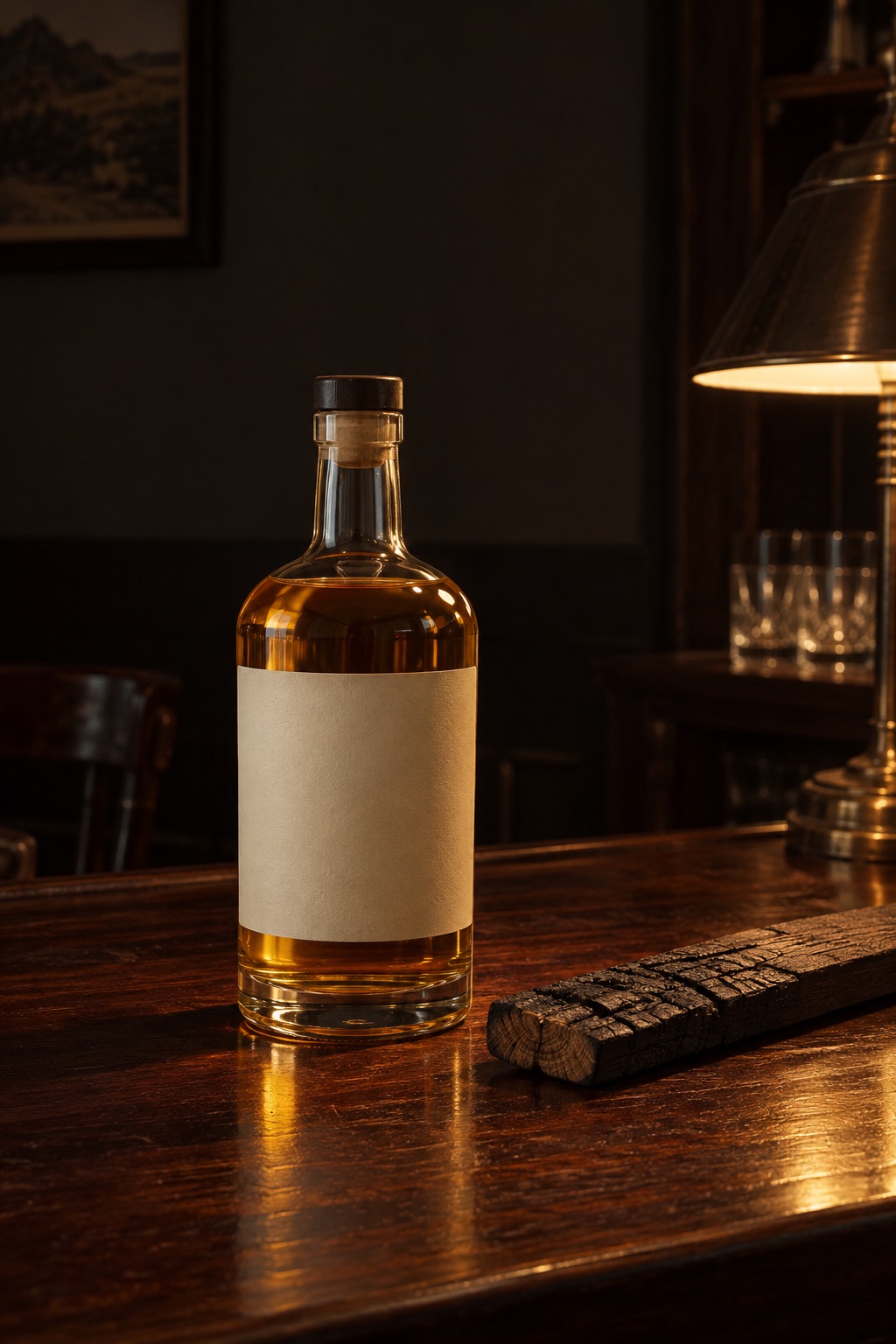 AI illustration: a generic bottle standing in for Omar Bourbon Cask