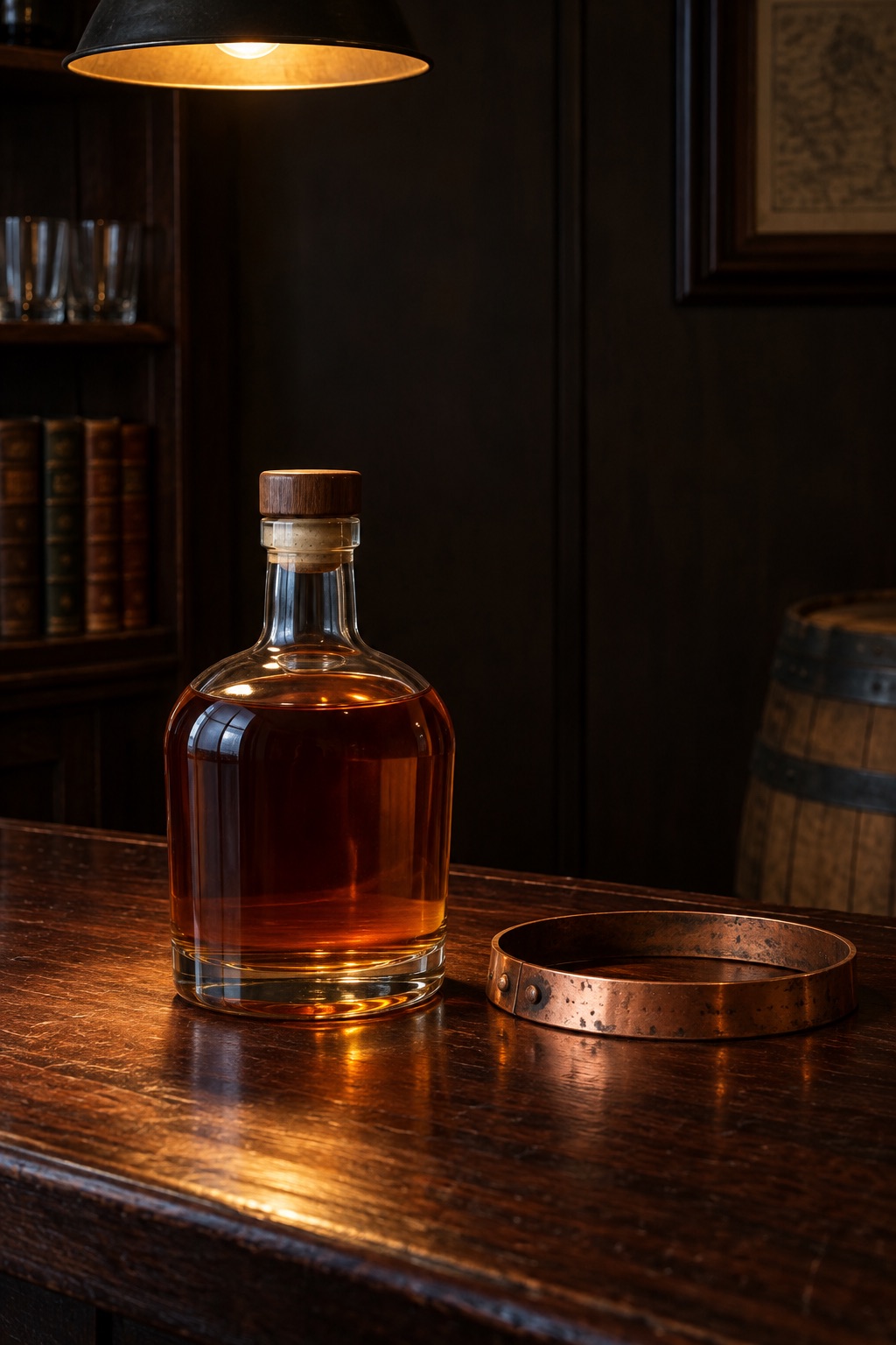 AI illustration: a generic bottle standing in for Wild Turkey Rare Breed