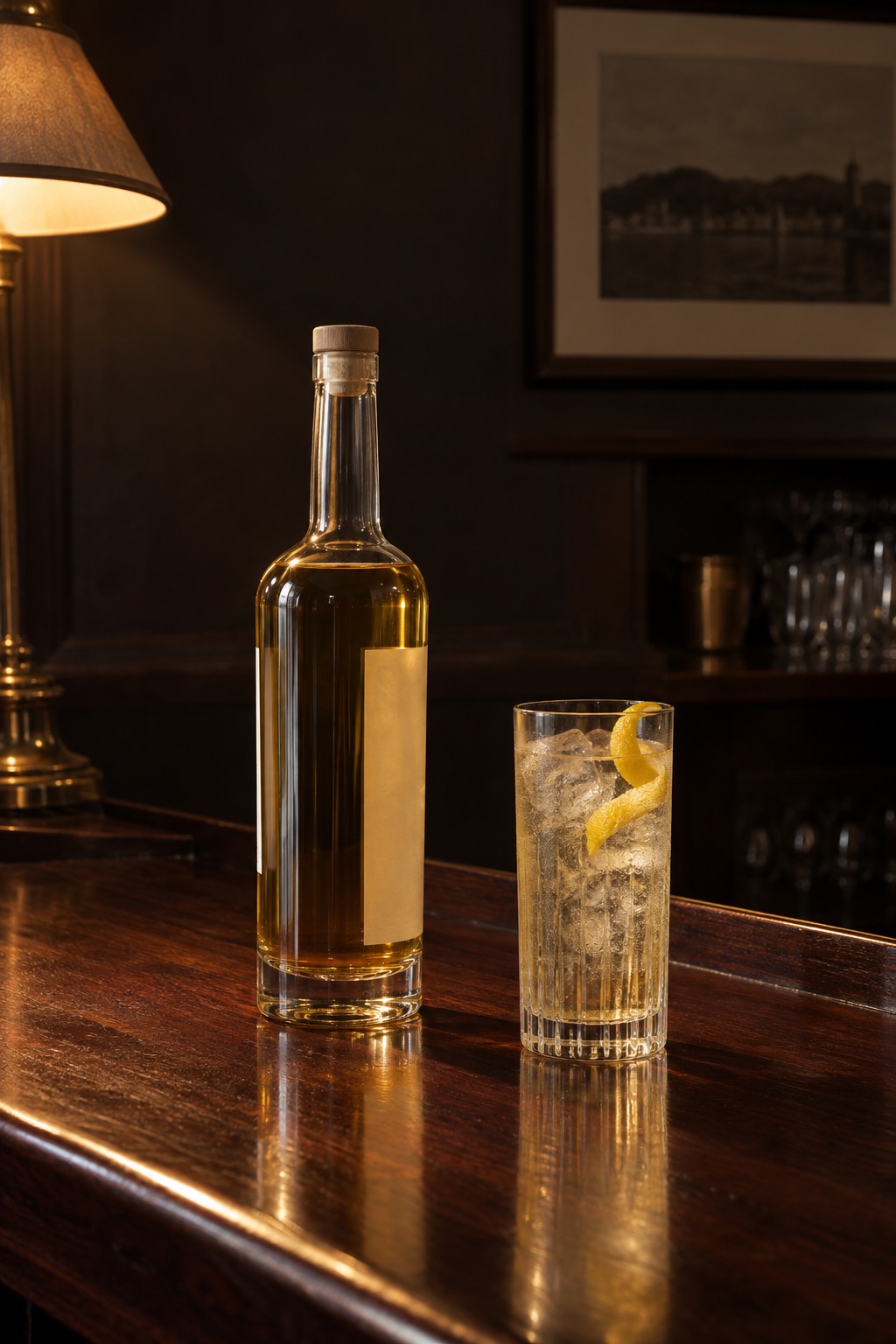 AI illustration: a generic bottle standing in for Suntory Toki