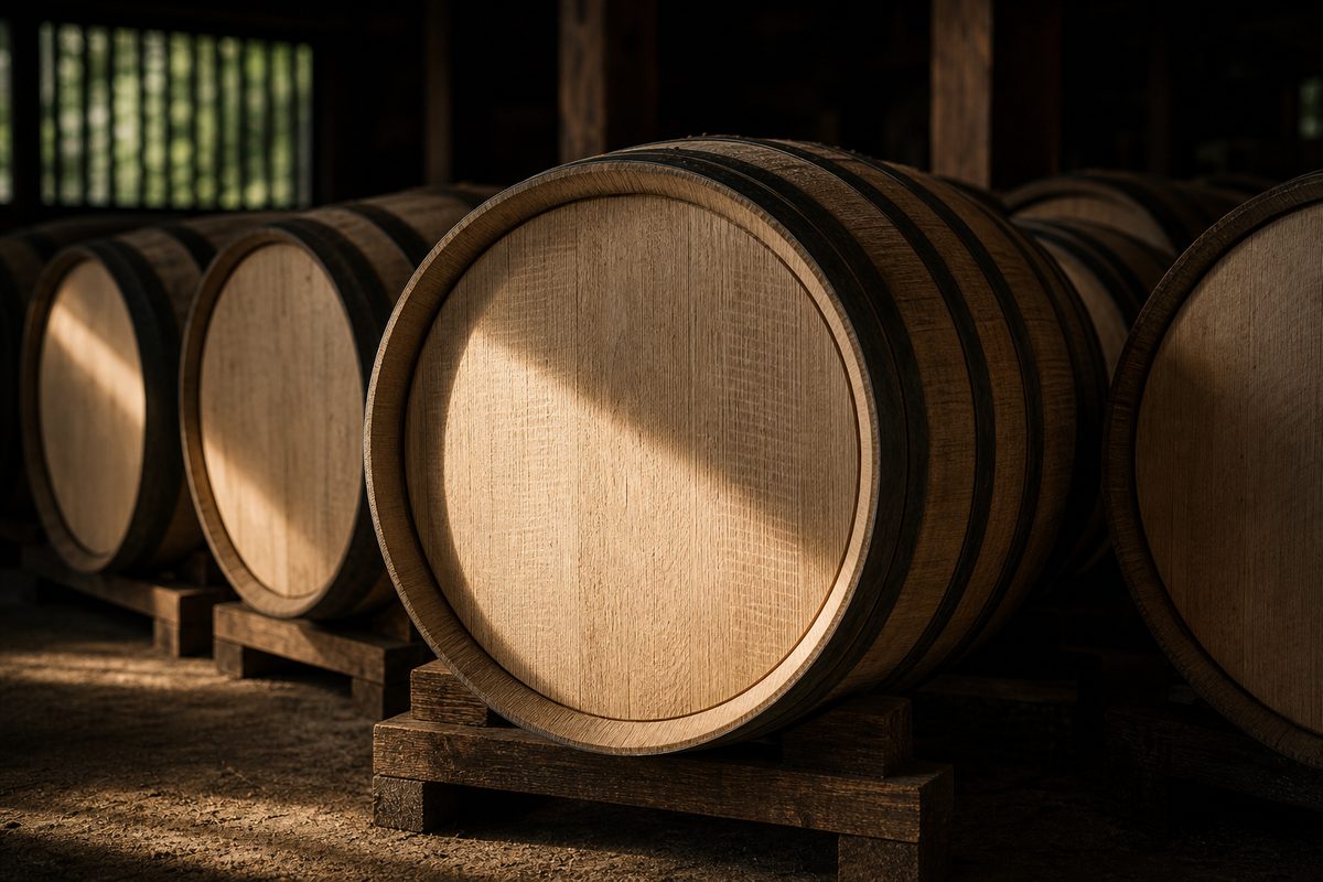 Mizunara oak casks maturing Yamazaki whisky